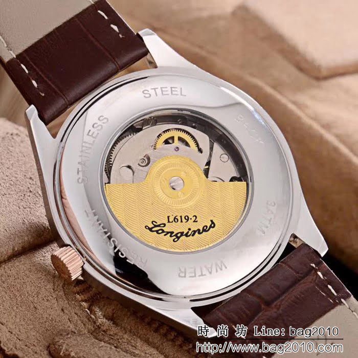 LONGINES浪琴 經典大三針 全自動機械 精品男士腕表 WSS1095